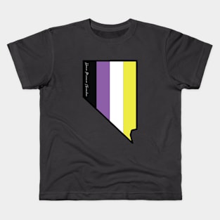 Nevada Nonbinary Pride Kids T-Shirt